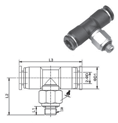 Mini Quick Push-In Fittings QM BG